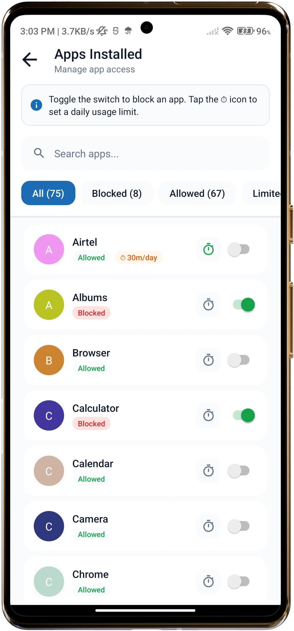 Safe App Access